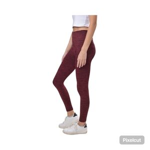 NWOT Size M/L Shosho Red/black fleece lined Leggings 2 pair